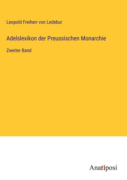 Adelslexikon der Preussischen Monarchie