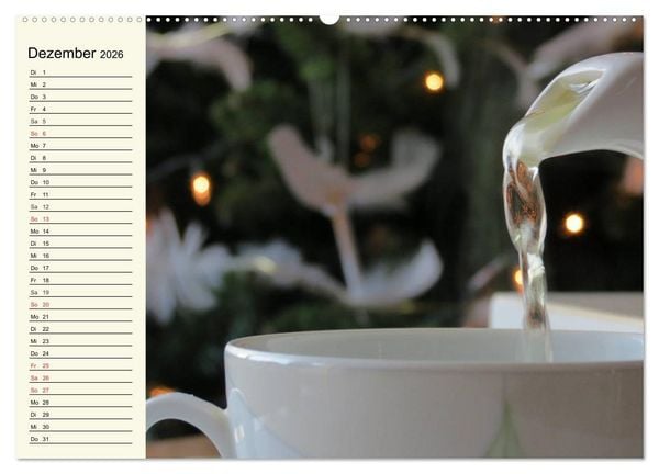 Produktbild: Es ist Zeit f&uuml;r Tee. Impressionen (hochwertiger Premium Wandkalender 2026 DIN A2 quer), Kunstdruck in Hochglanz