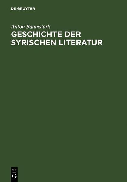 Produktbild: Geschichte der syrischen Literatur