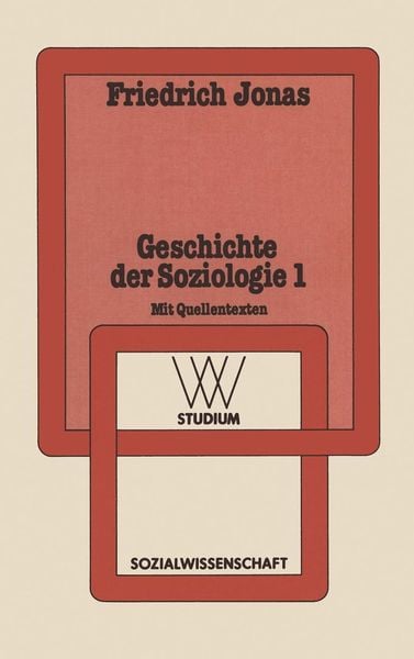 Produktbild: Geschichte der Soziologie 1