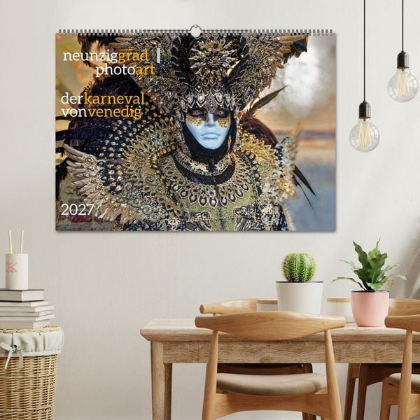 Produktbild: neunziggrad I photoart: der karneval von venedig (Wandkalender 2027 DIN A2 quer), CALVENDO Monatskalender
