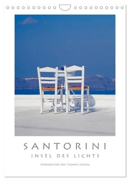 Produktbild: SANTORINI - INSEL DES LICHTS (Wandkalender 2026 DIN A4 hoch), CALVENDO Monatskalender