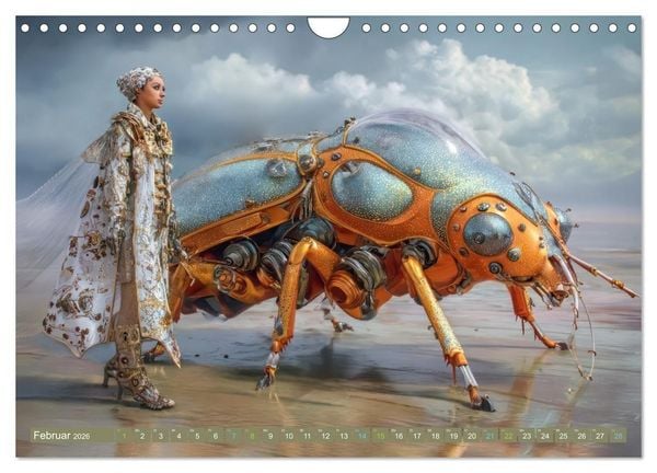 Produktbild: Insektenplanet - Surrealer Science-Fiction (Wandkalender 2026 DIN A4 quer), CALVENDO Monatskalender