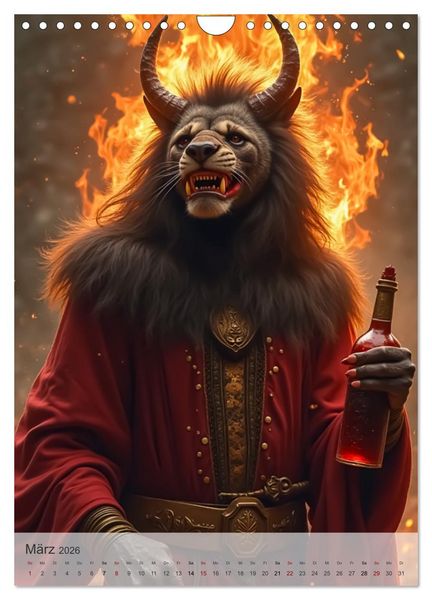 Produktbild: &Auml;gyptische Mythologie - G&ouml;tter, Helden und Monster (Wandkalender 2026 DIN A4 hoch), CALVENDO Monatskalender
