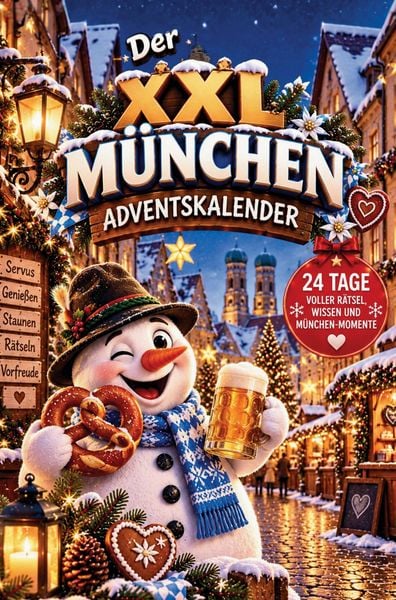 Produktbild: Der XXL M&uuml;nchen-Adventskalender - 24 wei&szlig;-blaue &Uuml;berraschungen mit Ausmalbildern, R&auml;tseln, Mitmachseiten, kuriosen Fakten und unn&uuml;tzem M&uuml;nchenwissen