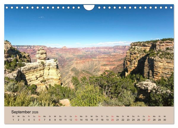 Produktbild: Faszination USA - traumhafter S&uuml;dwesten (Wandkalender 2026 DIN A4 quer), CALVENDO Monatskalender