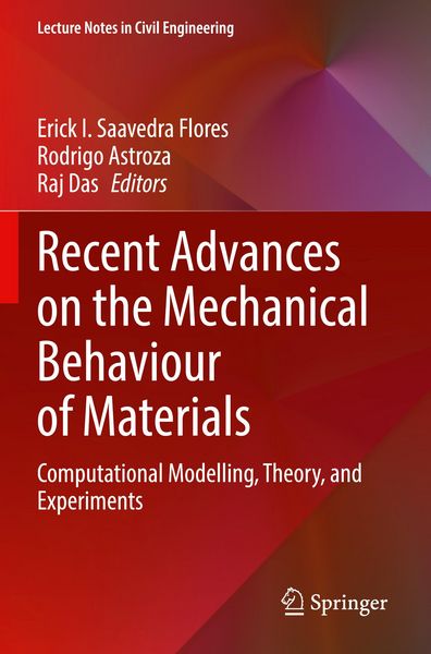 Produktbild: Recent Advances on the Mechanical Behaviour of Materials