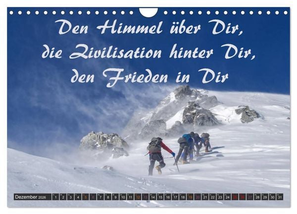 Produktbild: Sport Spruchkalender (Wandkalender 2026 DIN A4 quer), CALVENDO Monatskalender