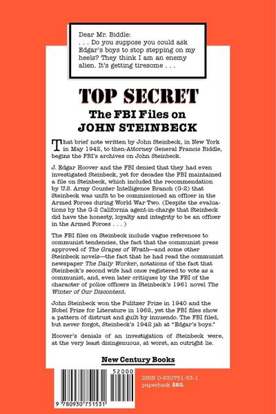 Produktbild: The FBI Files on John Steinbeck