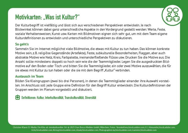 Produktbild: Die Kita als interkultureller Ort