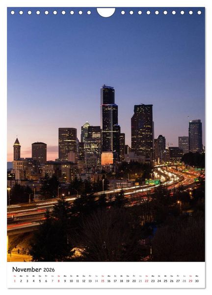 Produktbild: Seattle - Moderne Stadt des Nordwestens (Wandkalender 2026 DIN A4 hoch), CALVENDO Monatskalender