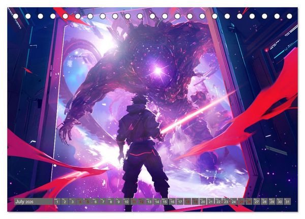 Produktbild: Starlight Warriors (Desk Calendar 2026 DIN A5 landscape), CALVENDO 12 Month DeskCalendar