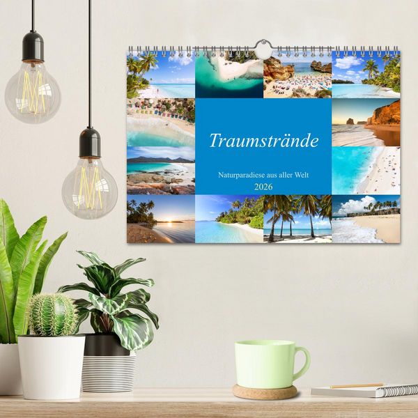 Produktbild: Traumstr&auml;nde - Naturparadiese aus aller Welt (Wandkalender 2026 DIN A4 quer), CALVENDO Monatskalender