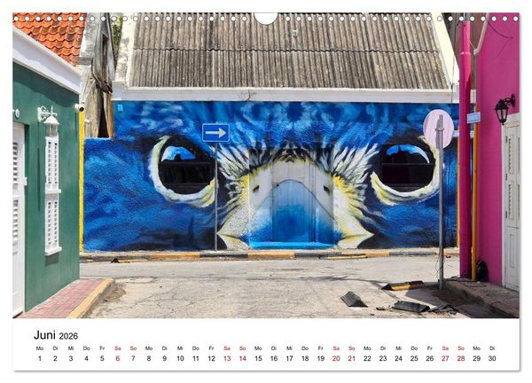Produktbild: Willemstad - Die bunte Seite von Cura&ccedil;ao (Wandkalender 2026 DIN A3 quer), CALVENDO Monatskalender