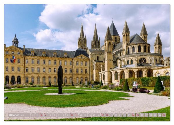 Produktbild: St&auml;dtejuwelen Nordfrankreichs. Architektur, Kunst und Flair vom Elsass zur Normandie (Tischkalender 2026 DIN A5 quer), CALVENDO Monatskalender