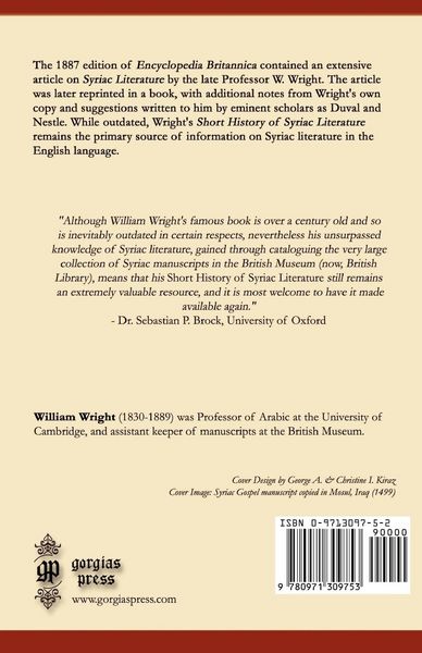 Produktbild: Short History of Syriac Literature