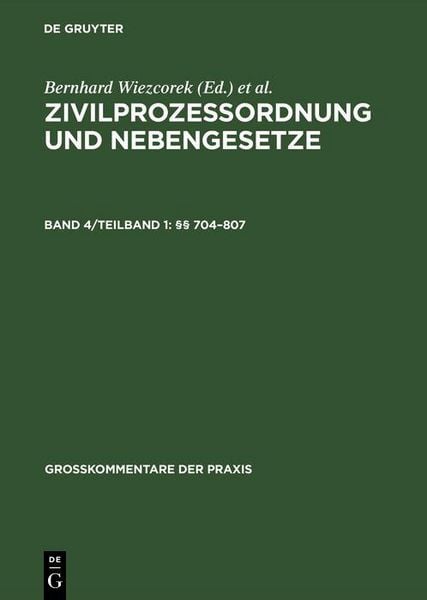 Produktbild: &sect;&sect; 704-807