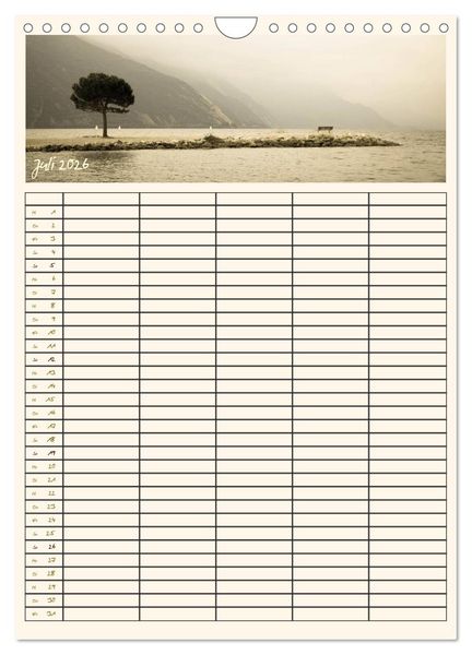 Produktbild: Der Gardasee im Norden - Familienplaner 2026 (Wandkalender 2026 DIN A4 hoch), CALVENDO Monatskalender