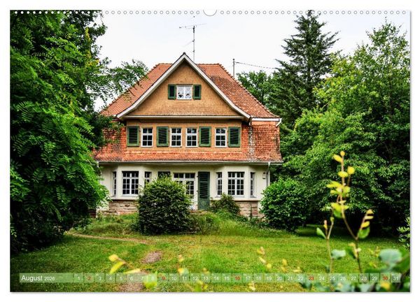 Produktbild: Die Villenkolonie in Buchschlag (hochwertiger Premium Wandkalender 2026 DIN A2 quer), Kunstdruck in Hochglanz
