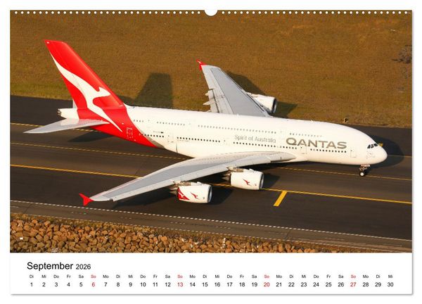 Produktbild: Airbus A380 Superjumbo 2026 (hochwertiger Premium Wandkalender 2026 DIN A2 quer), Kunstdruck in Hochglanz