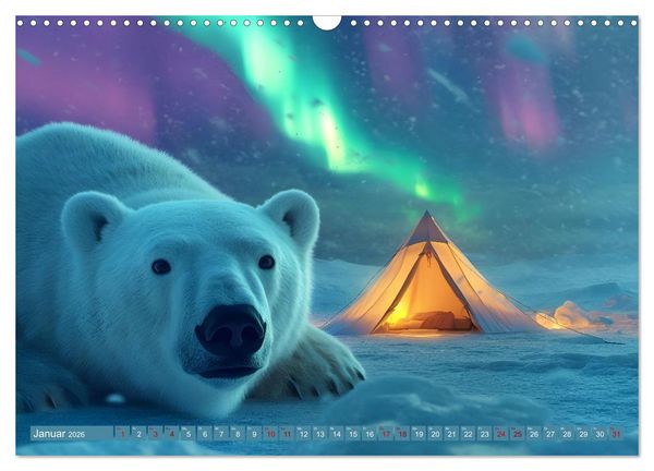 Produktbild: Camping Extreme (Wandkalender 2026 DIN A3 quer), CALVENDO Monatskalender