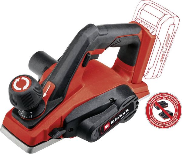 Einhell TE-PL 18/82 Li - Solo Akku-Hobel mit Zubehör, ohne Akku, ohne Ladegerät Hobel-Breite: 82 mm 18 V Falztiefe (max.