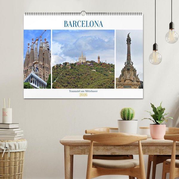 Produktbild: BARCELONA, Traumziel am Mittelmeer (Wandkalender 2026 DIN A2 quer), CALVENDO Monatskalender