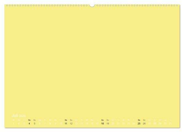 Produktbild: Bastelkalender - Gelb (Wandkalender 2026 DIN A2 quer), CALVENDO Monatskalender