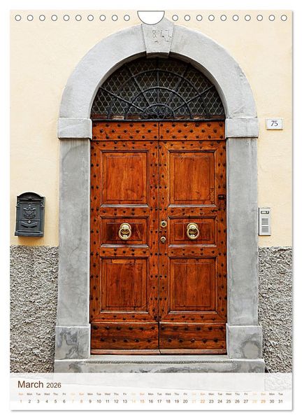 Produktbild: Umbrian Doorways (Wall Calendar 2026 DIN A4 portrait), CALVENDO 12 Month Wall Calendar