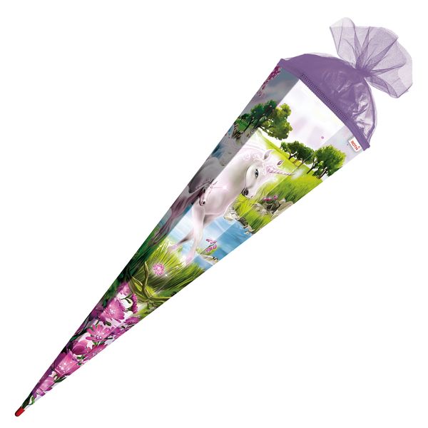 Produktbild: Motiv-Schult&uuml;te 85cm, Einhorn m. Fohlen