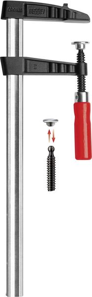 Temperguss-Schraubknecht TGK 1000/120 Bessey TGK100 Spann-Weite (max.):1000 mm Ausladungs-Maße:120 mm