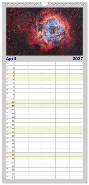 Produktbild: Familienplaner 2027 - Deepsky 2027 mit 5 Spalten (Wandkalender, 21 x 45 cm) CALVENDO