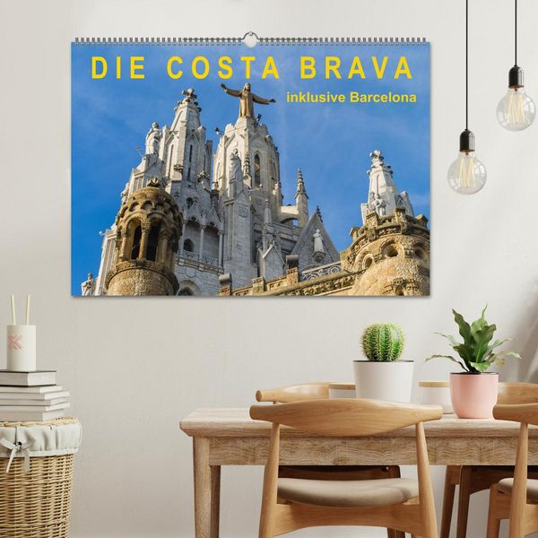 Produktbild: Costa Brava &ndash; inklusive Barcelona (Wandkalender 2026 DIN A2 quer), CALVENDO Monatskalender