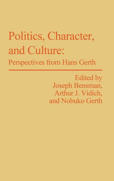 Produktbild: Politics, Character, and Culture