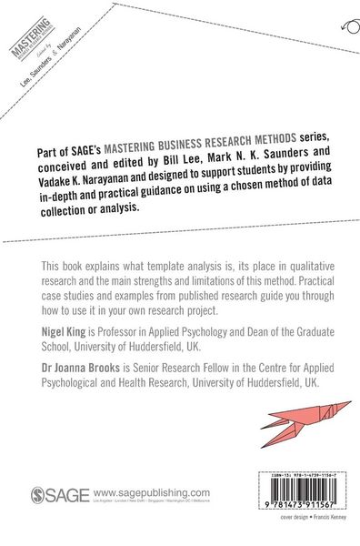 Produktbild: Template Analysis for Business and Management Students