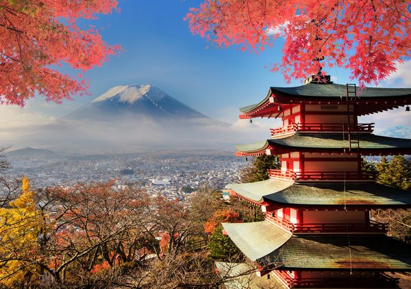 Produktbild: Lais Puzzle Mount Fuji Japan in Herbstfarben 1000 Teile