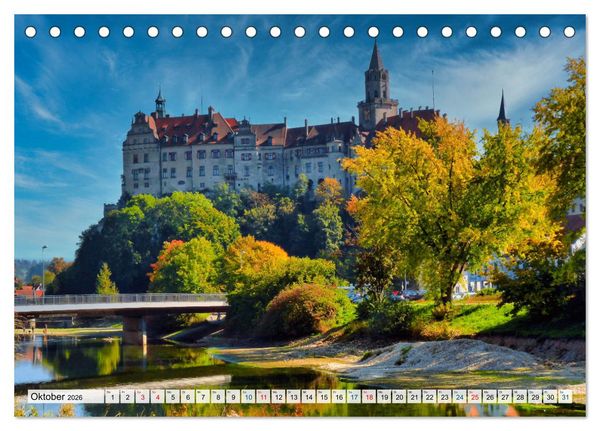 Produktbild: S&uuml;ddeutschland im Fokus (Tischkalender 2026 DIN A5 quer), CALVENDO Monatskalender