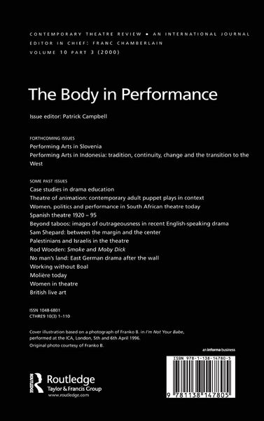 Produktbild: The Body in Performance