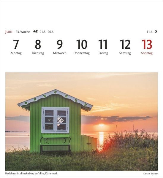 Produktbild: Ostseek&uuml;ste Sehnsuchtskalender 2027 - Wochenkalender mit 53 Postkarten
