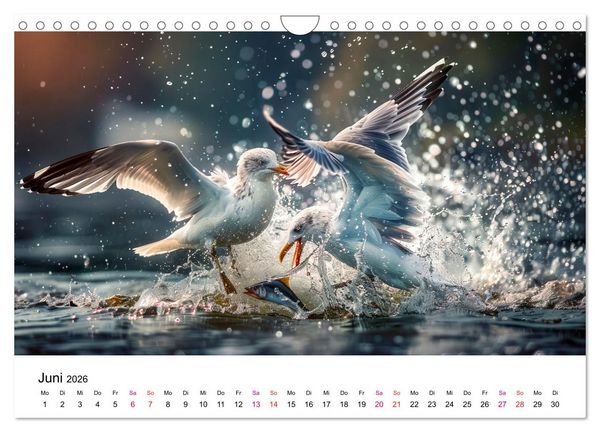Produktbild: Maritim pur - M&ouml;wen (Wandkalender 2026 DIN A4 quer), CALVENDO Monatskalender