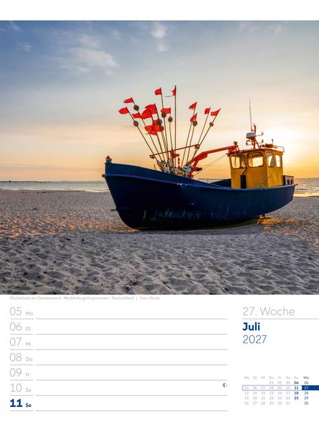 Produktbild: Am Meer Wochenplaner Kalender 2027