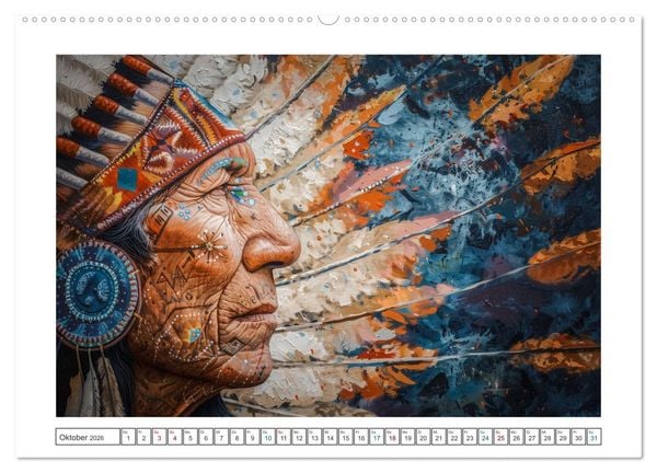 Produktbild: Indian Spirits (Wandkalender 2026 DIN A2 quer), CALVENDO Monatskalender