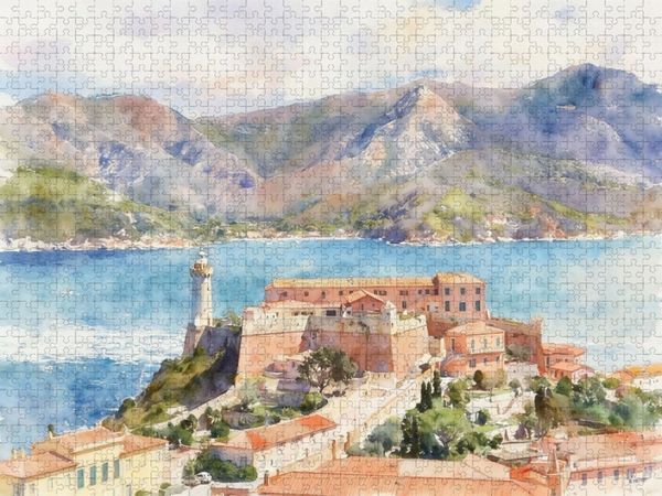 Produktbild: CALVENDO Puzzle Forte Falcone - Elba | 1000 Teile Lege-Gr&ouml;&szlig;e 64x48cm Foto-Puzzle f&uuml;r gl&uuml;ckliche Stunden