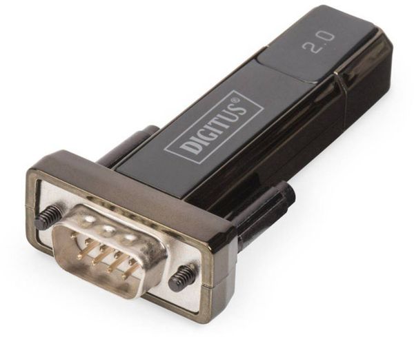 Digitus USB 2.0, Seriell Adapter [1x USB 2.0 Stecker A - 1x D-SUB-Stecker 9pol.] DA-70167 0.80 m vergoldete Steckkontakt