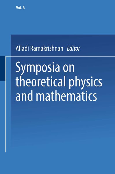 Produktbild: Symposia on Theoretical Physics and Mathematics
