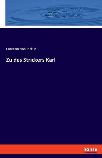 Produktbild: Zu des Strickers Karl