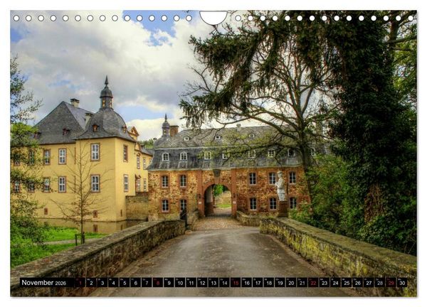 Produktbild: Burgen und Schl&ouml;sser der Eifel (Wandkalender 2026 DIN A4 quer), CALVENDO Monatskalender