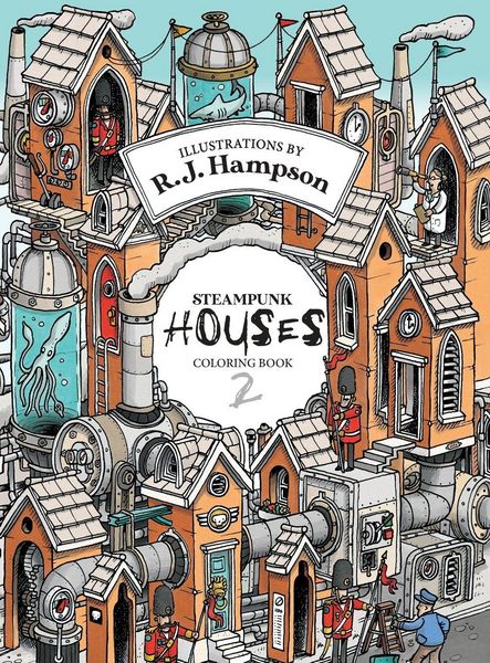 Produktbild: Steampunk Houses 2 Colouring Book