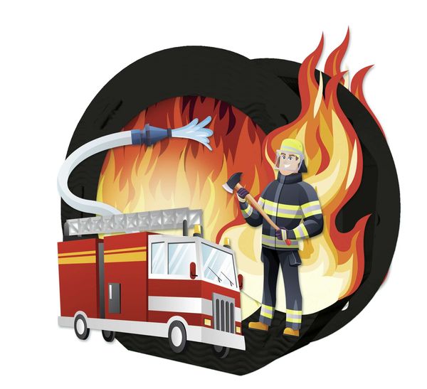 Produktbild: URSUS Laternenzeit Laternen-Bastelset Easy Line Feuerwehr