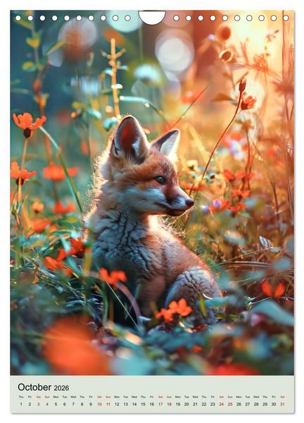 Produktbild: Baby Wildlife (Wall Calendar 2026 DIN A4 portrait), CALVENDO 12 Month Wall Calendar